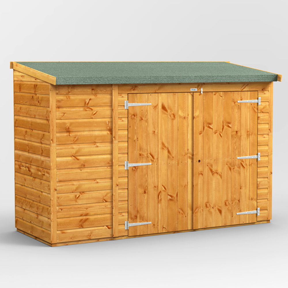 Power Sheds 8 x 2ft Double Door Pent Bike Shed Image 3