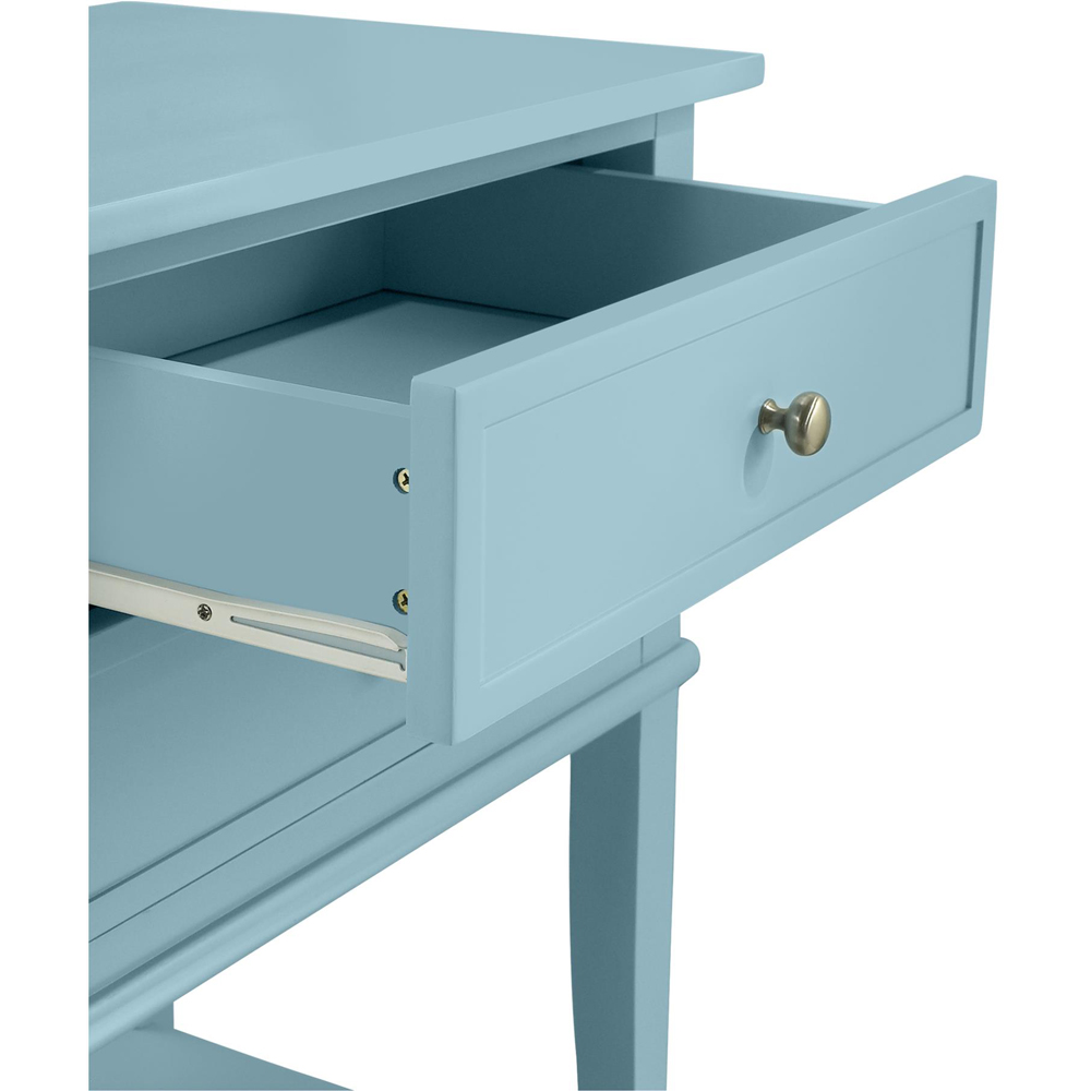 Dorel Franklin 2 Drawer Blue Accent Table Image 4