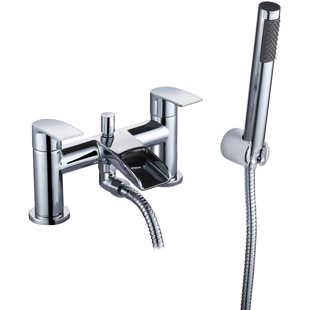 Nes Home Corry Waterfall Chrome Bath Shower Mixer Tap Image 1