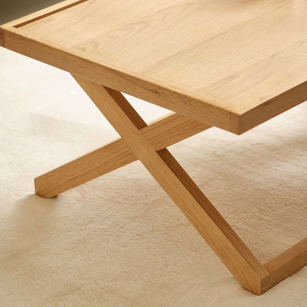 Julian Bowen Haddon Natural Oak Coffee Table Image 4