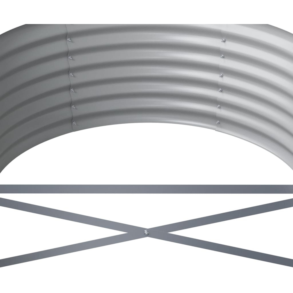vidaXL Green Steel Raised Garden Bed 36 x 620 x 80cm Image 4