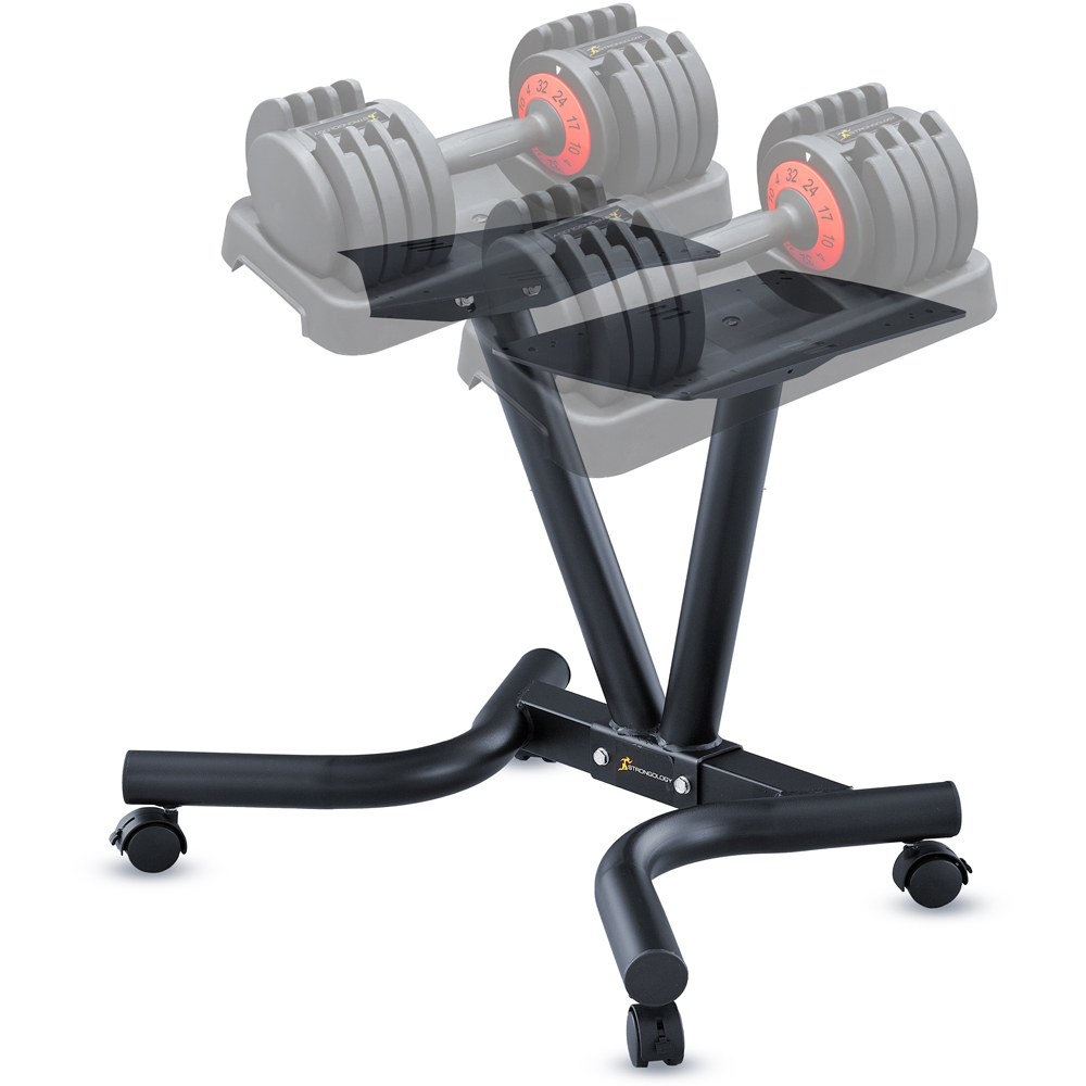 Strongology Universal Steel Adjustable Dumbbell Floor Stand Image 7