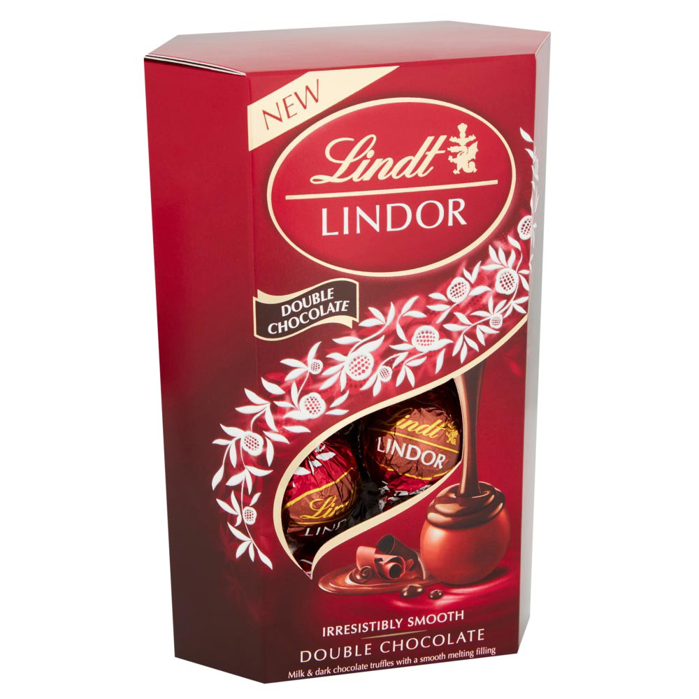 Lindt LINDOR Double Chocolate Truffles 200g Image 2