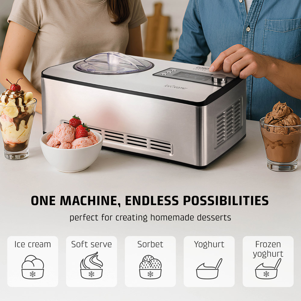 CASO Design IceCreamer 03298 5-in-1 Ice Cream and Yoghurt Maker 180W Image 5