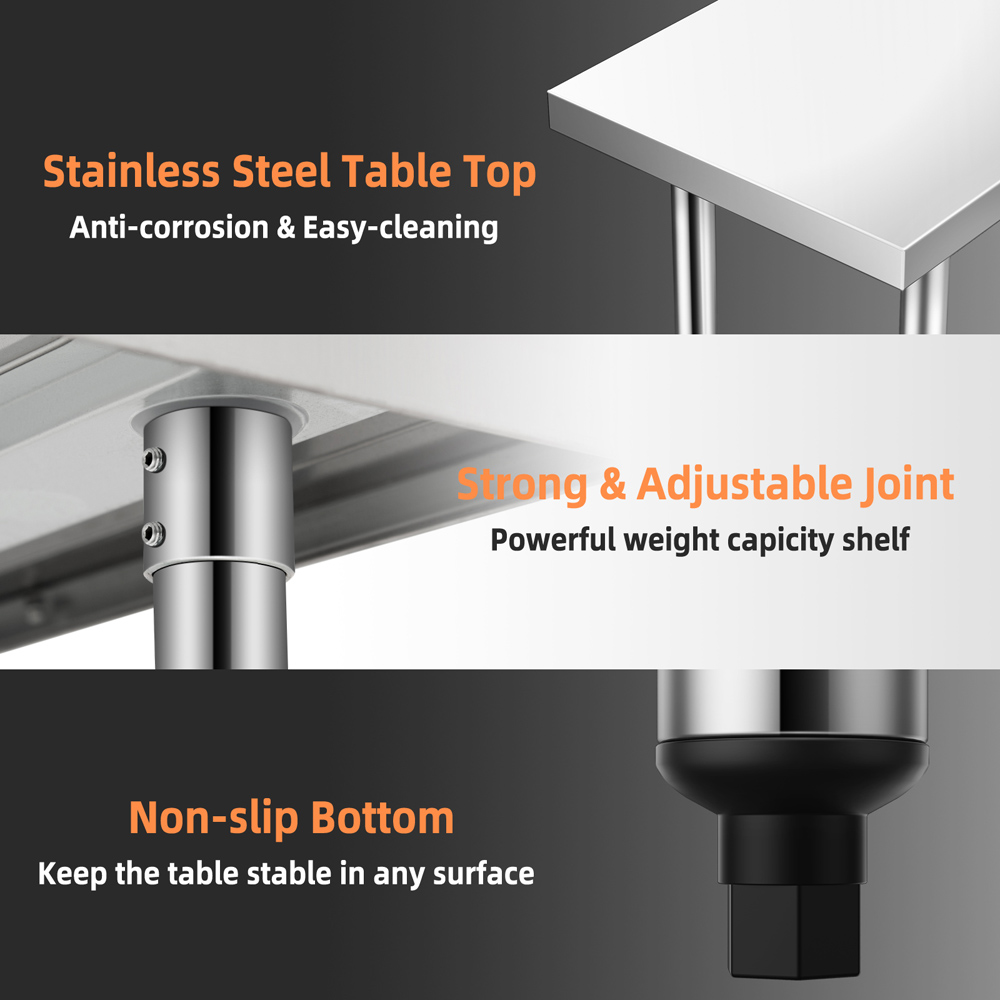 Costway Height Adjustable Kitchen Table 61 x 91cm Image 3