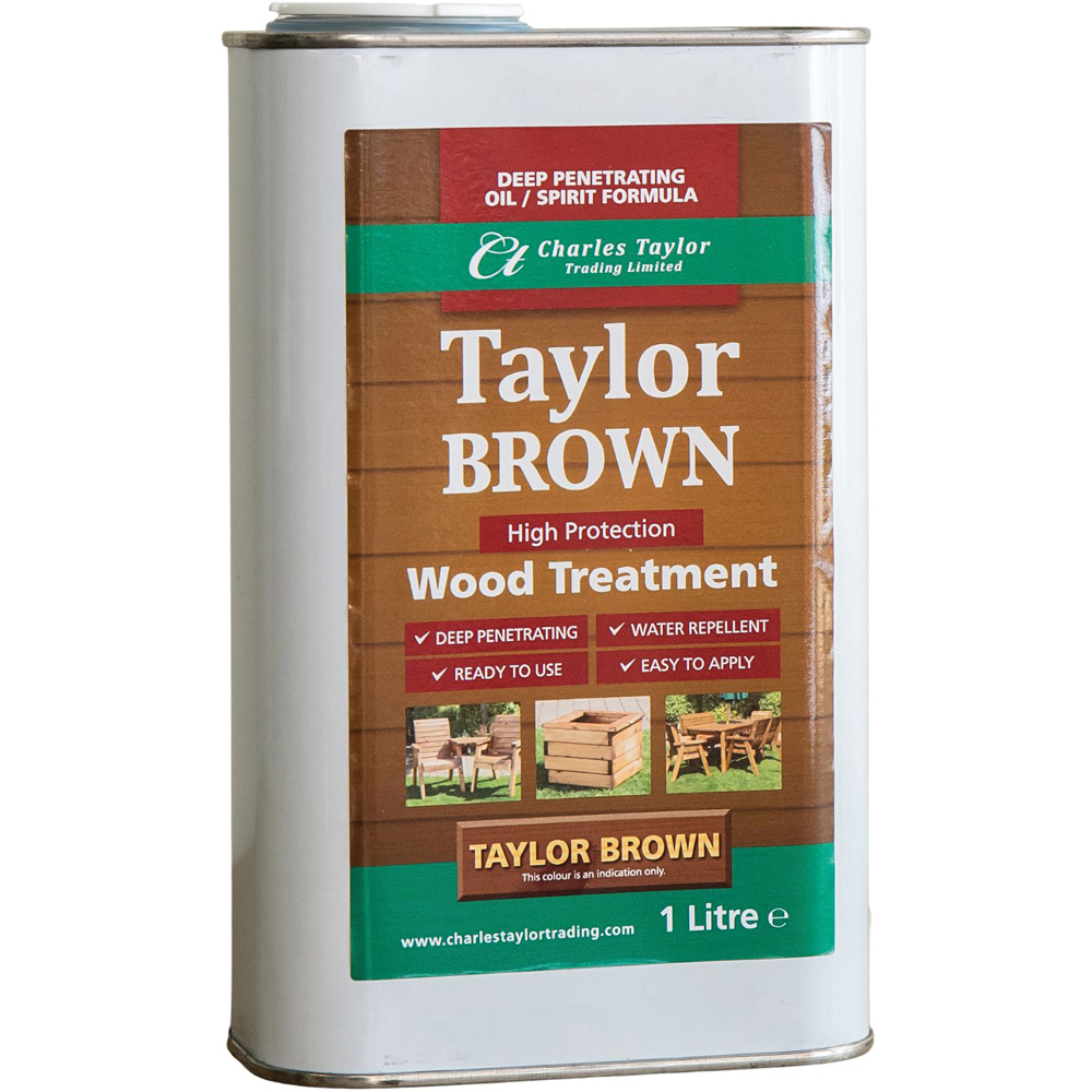 Charles Taylor Brown Hand Made Wood Preservative 1L Image 1