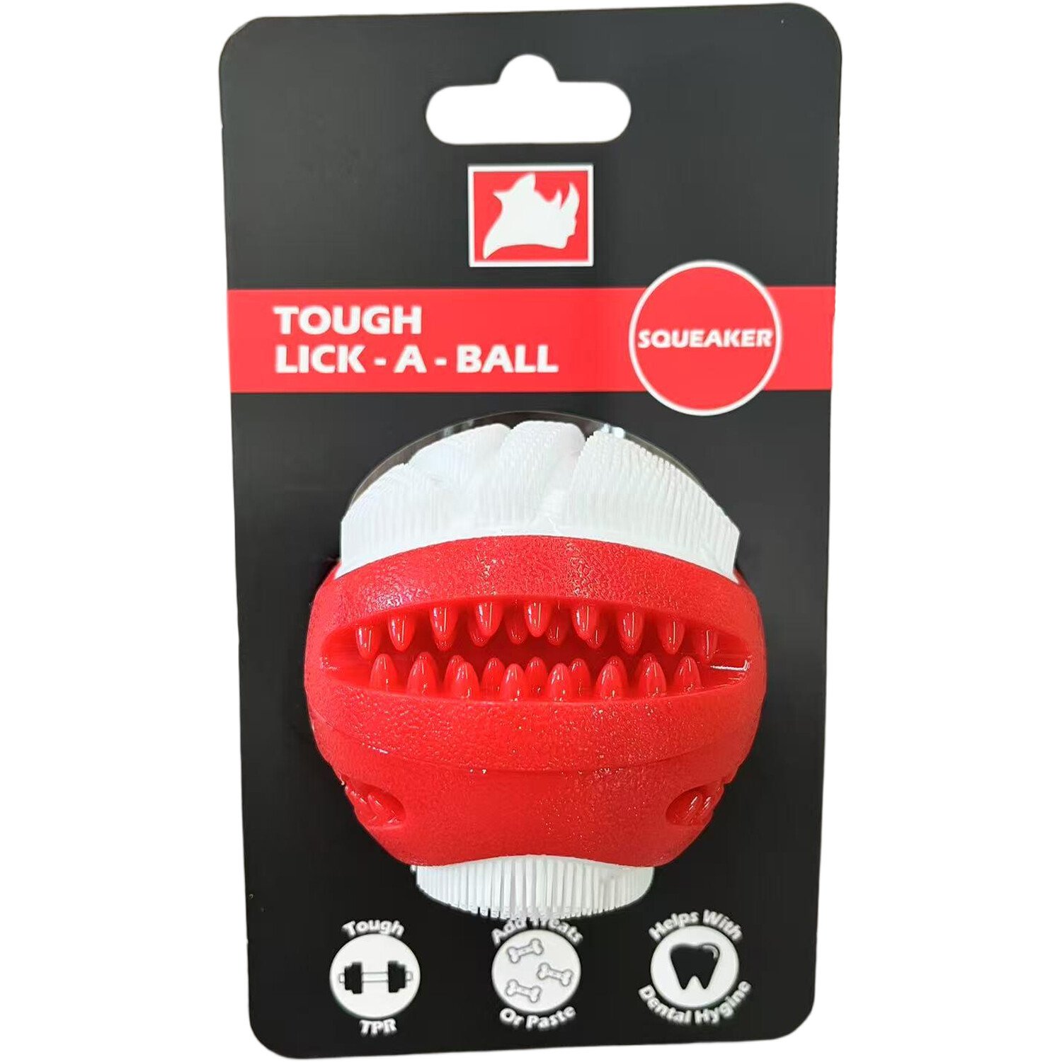 Lick A Ball Squeaky Dog Toy Image 1