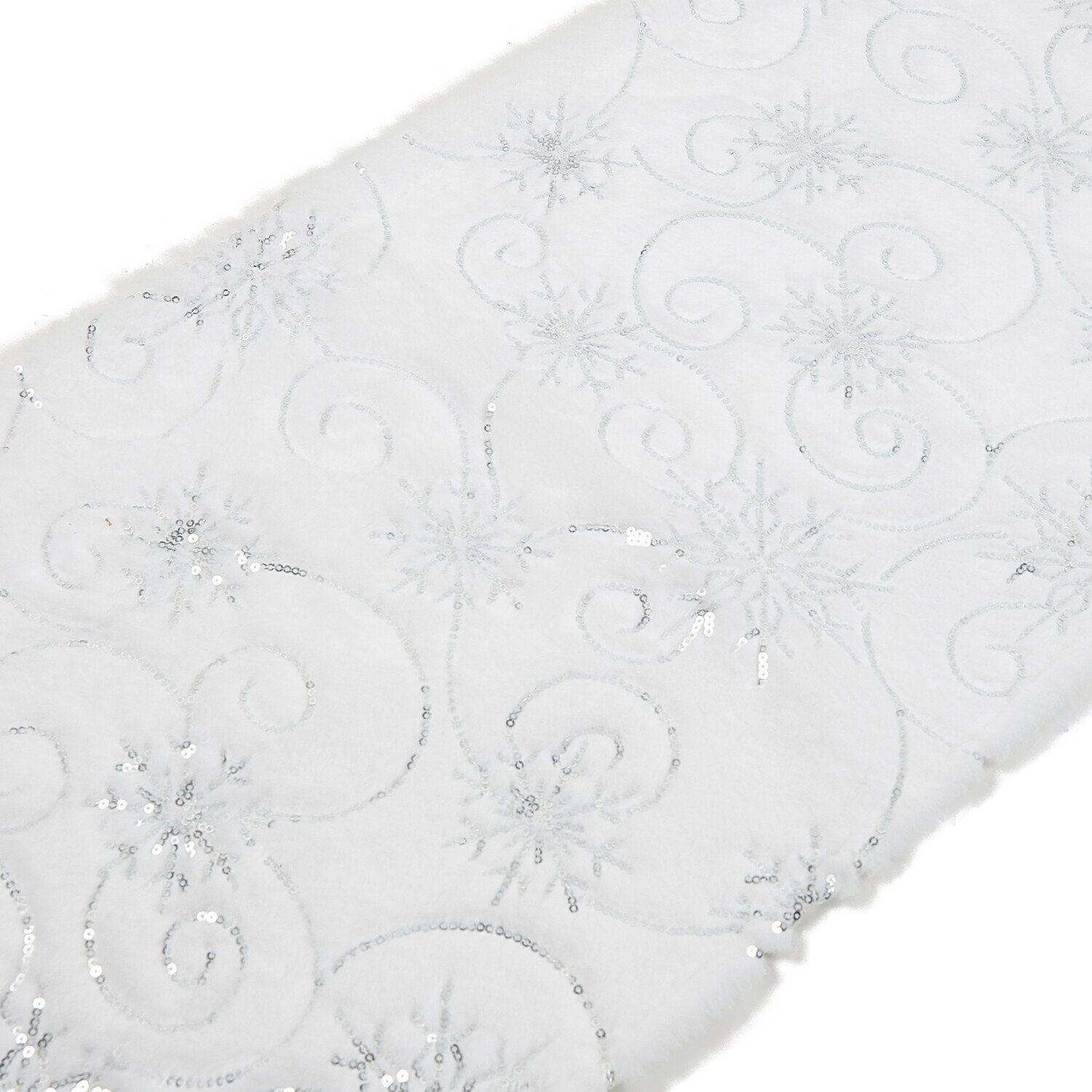 Snowflake Table Runner - White Image 4