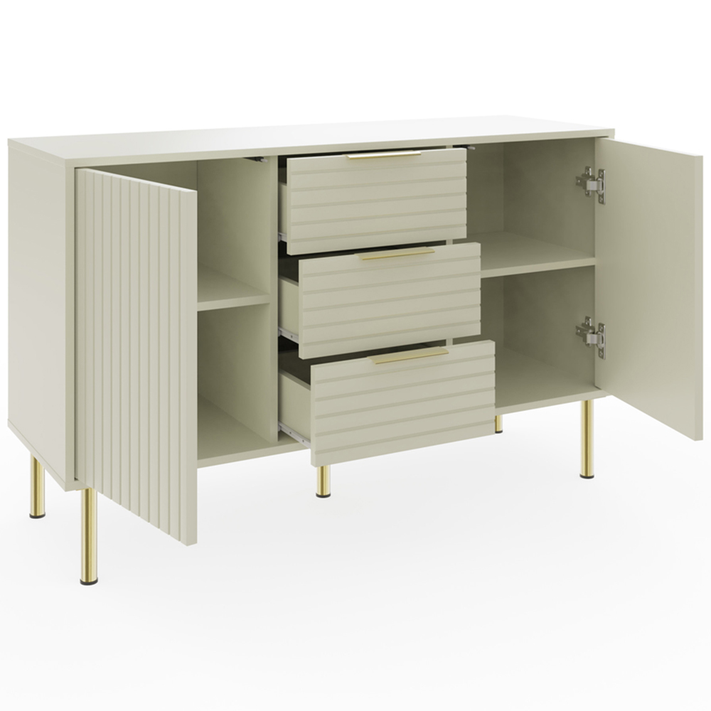 GFW Nervata Cream Sideboard Image 4