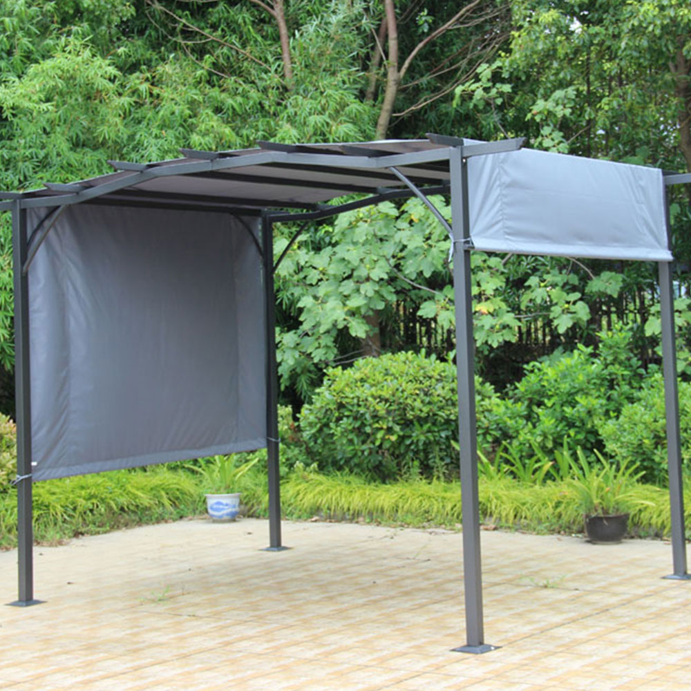 Amir 2.7 x 3.6m Grey Steel Royalcraft San Remo Pergola Image 4