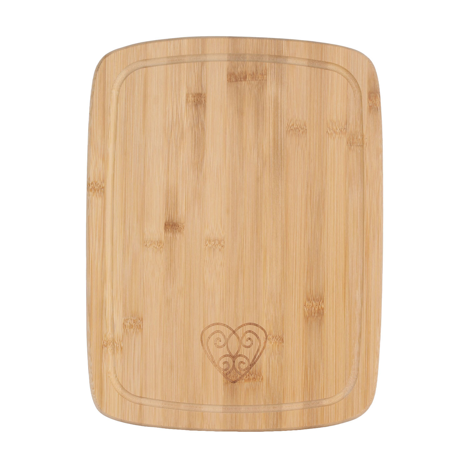 Large Embossed Hearts Bamboo Chopping Board Image