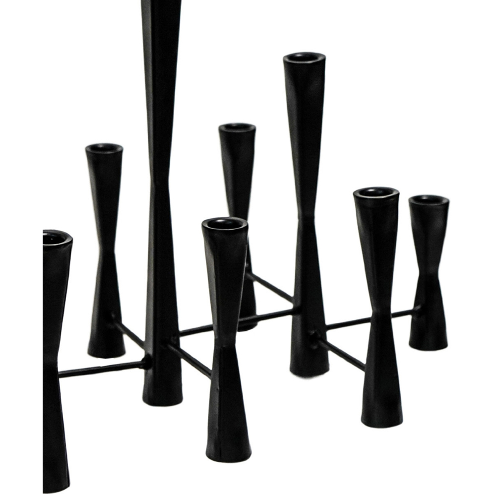 Ivyline Parker 11 Piece Black Candle Holder Centrepiece Image 3