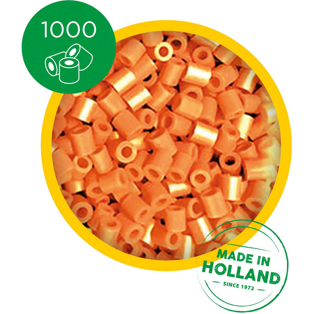SES Creative Beedz Orange Iron On Beads 1000 Piece  Image 2