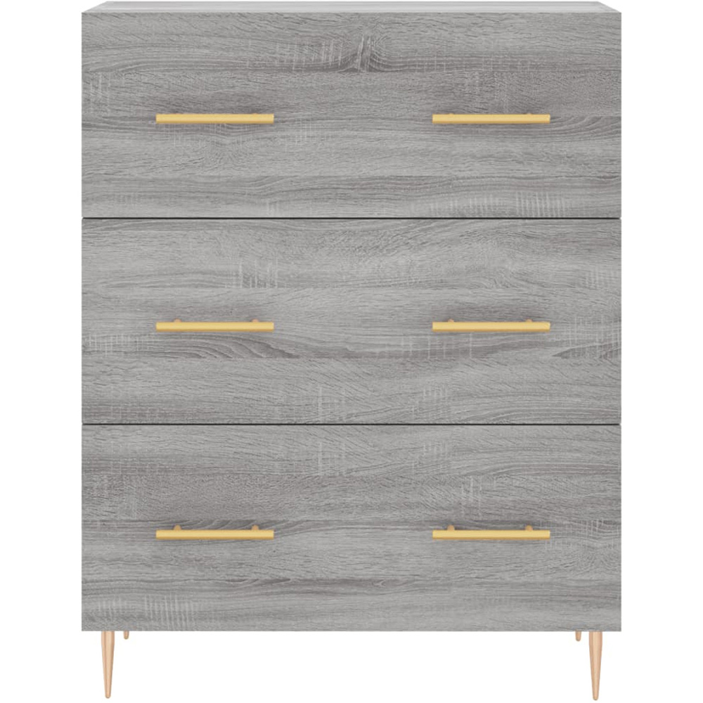 vidaXL 2 Door 3 Drawer Grey Sonoma Highboard Image 8