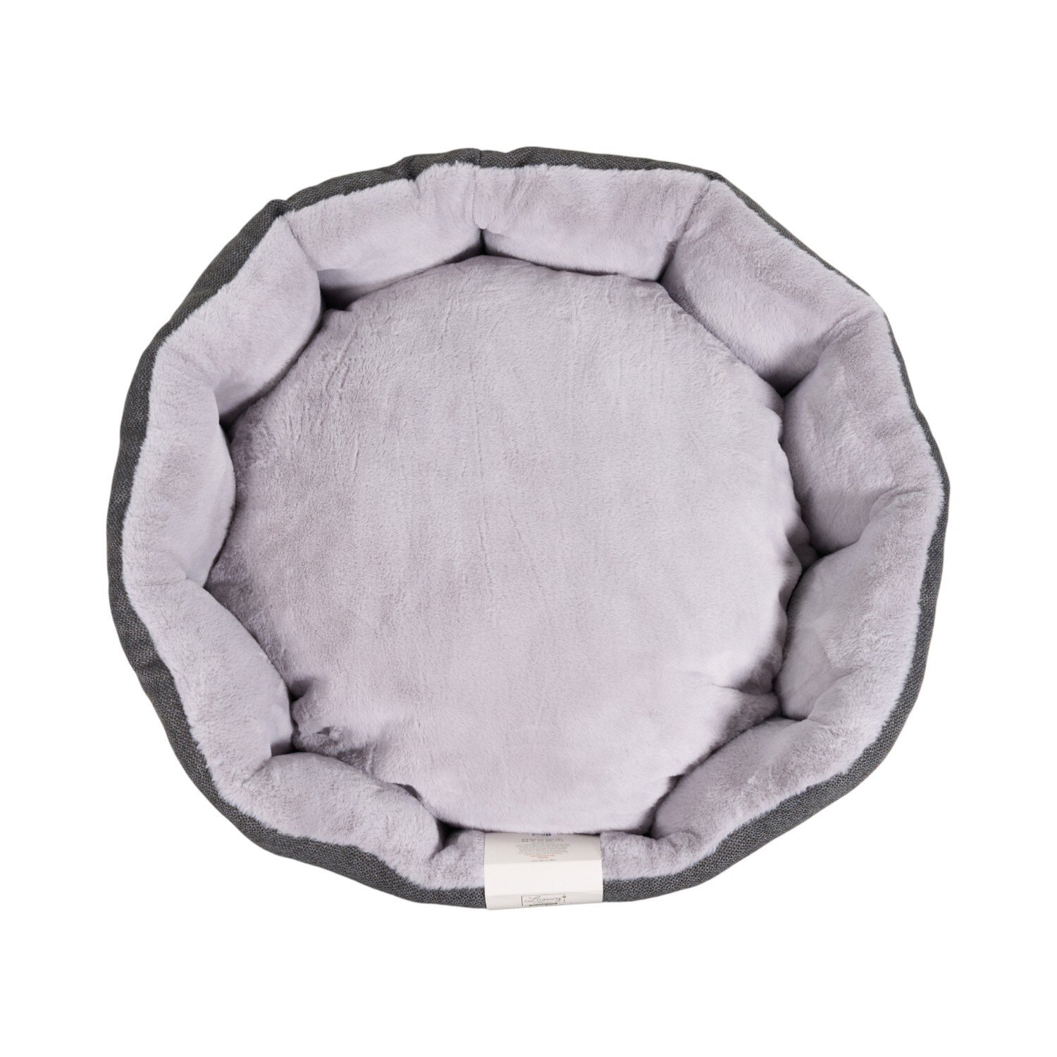 Luxurious Pet Bed Grey L Image 2