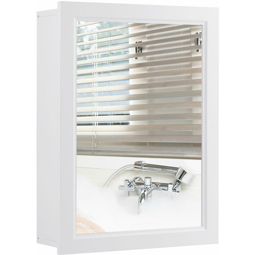 Costway White Adjustable Wall Mounted Storage Cupboard Image 3