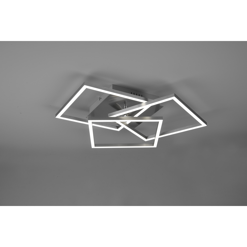 TRIO Mobile Nickel Matt Integrated LED Ceiling Light Image 6