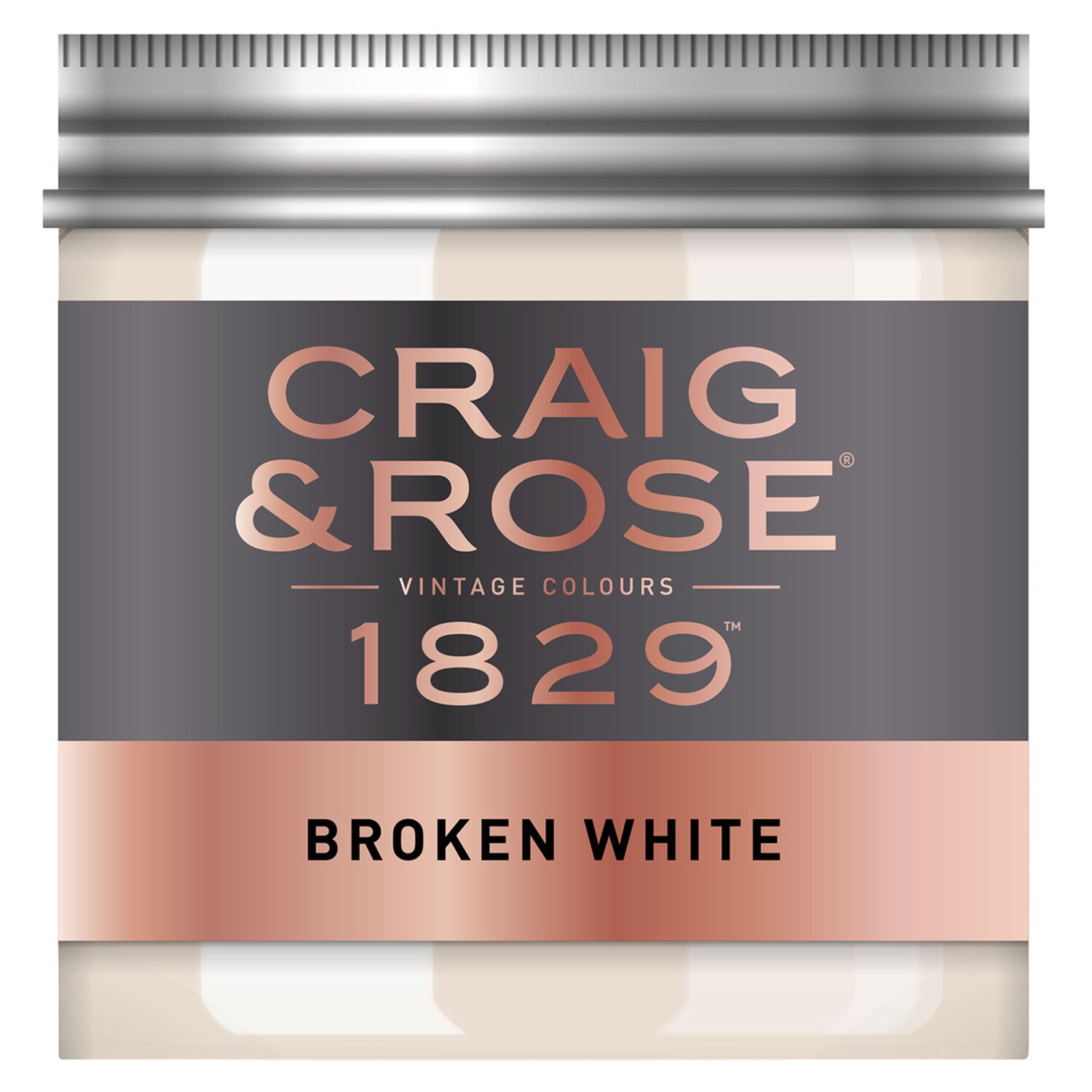 Craig and Rose 1829 Emulsion Tester Pot - Broken White Image 1