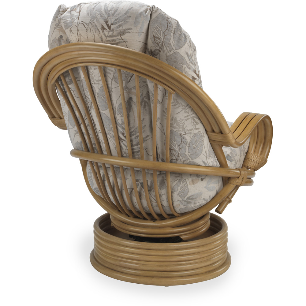 Desser Centurion Leafy Natural Rattan Laminated Swivel Rocker Chair Image 3