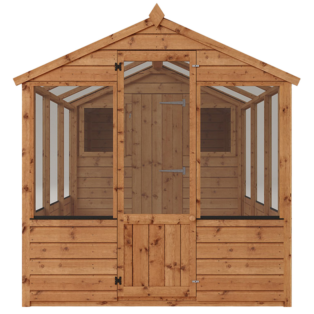 Mercia Wooden 10 x 6ft Traditional Apex Greenhouse Combi Shed Image 6