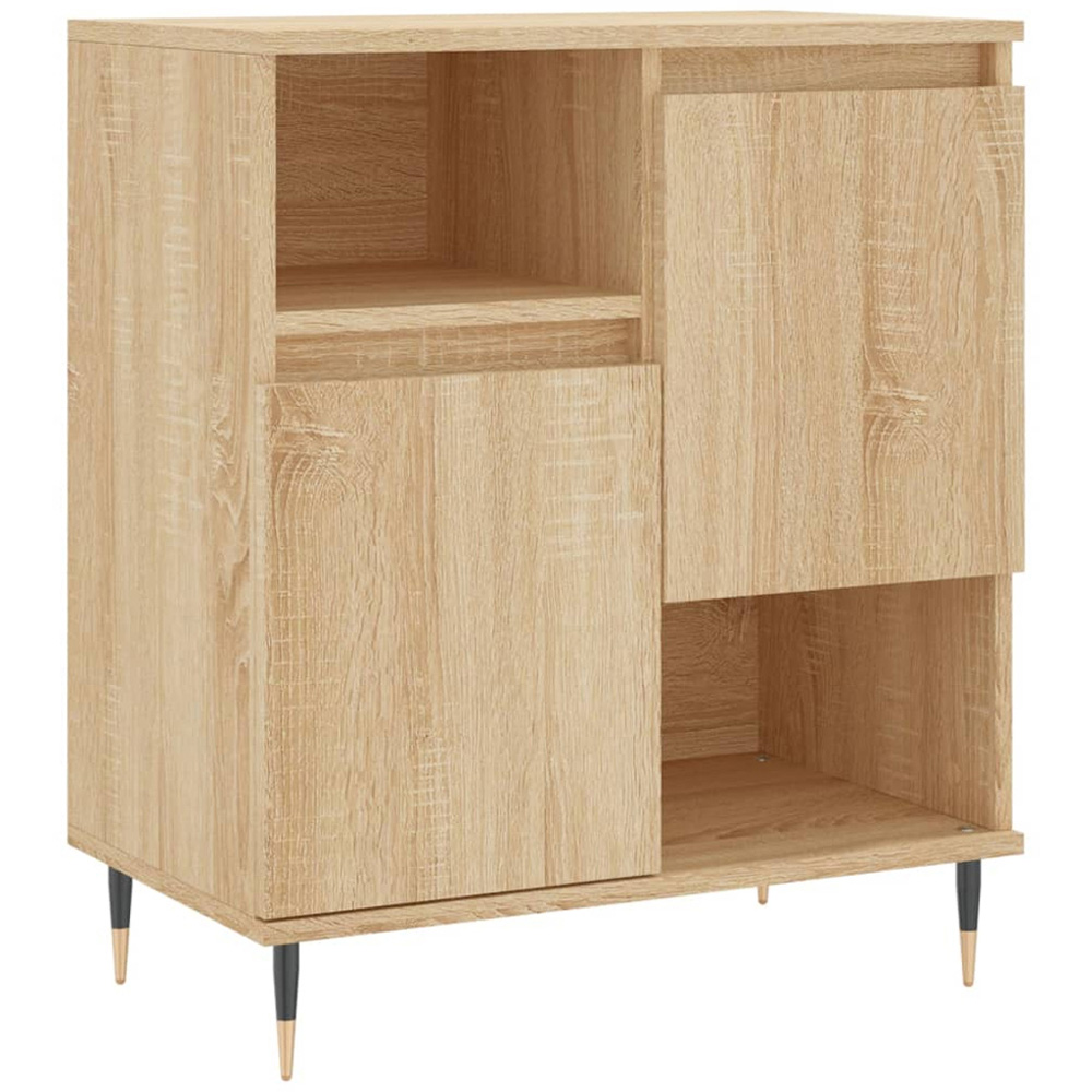 vidaXL 2 Door 2 Shelf Sonoma Oak Sideboard Image 2