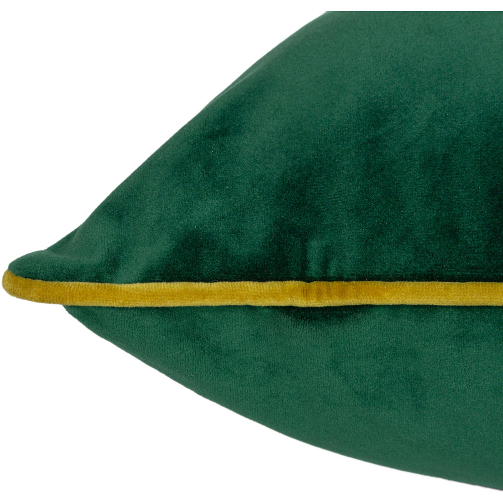 Furn Meridian Emerald and Moss Velvet Cushion 45 x 45cm Image 4