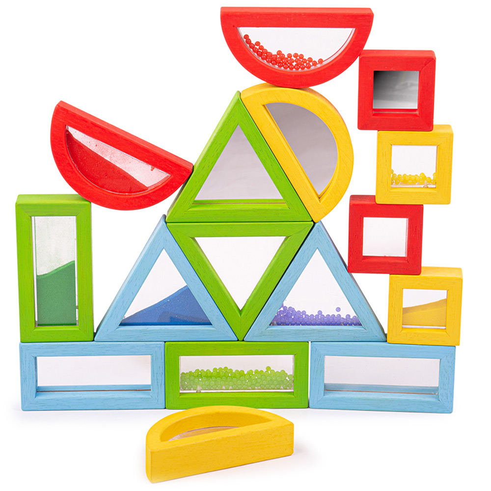 Bigjigs Toys Rainbow Sensory Shapes Toy Multicolour Image 2