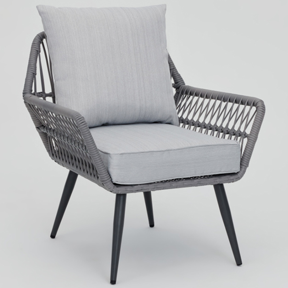 Home Detail Solero 4 Seater Grey Wicker Sofa Set Image 5