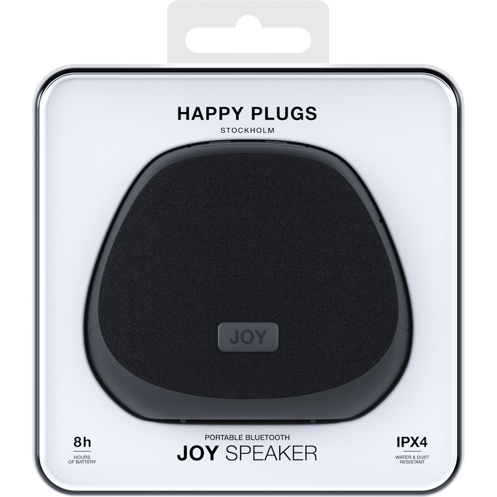 Happy Plugs Joy Black Portable Bluetooth Speaker Image 6