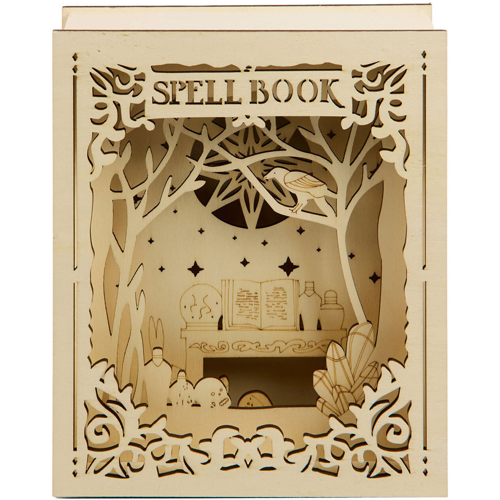 Paint Your Own Wooden Spellbook Decoration Image 2