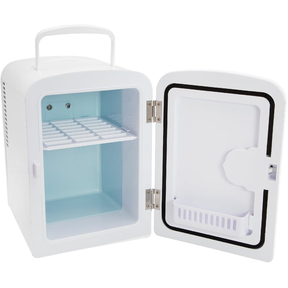 Global Gizmos White 4L Portable Mini Fridge Image 1