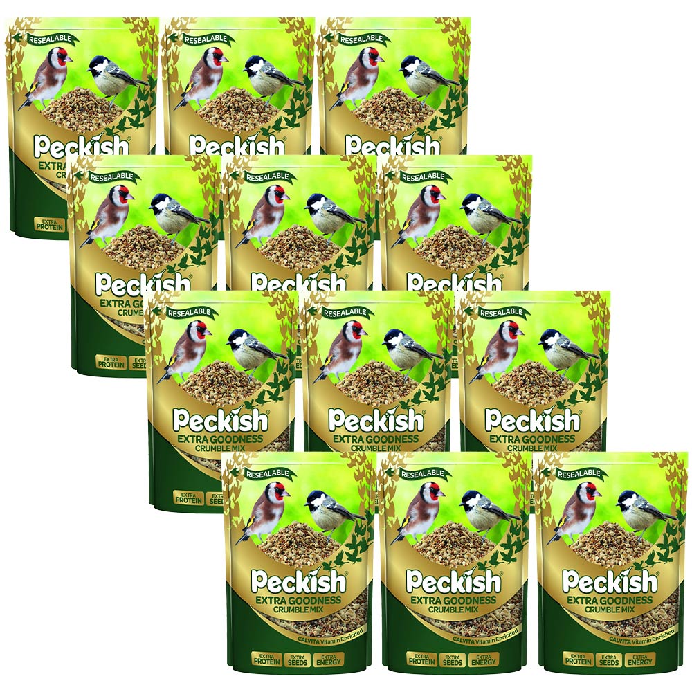 Peckish Wild Bird Extra Goodness Crumble Mix Feeder Case of 12 x 350g Image 1