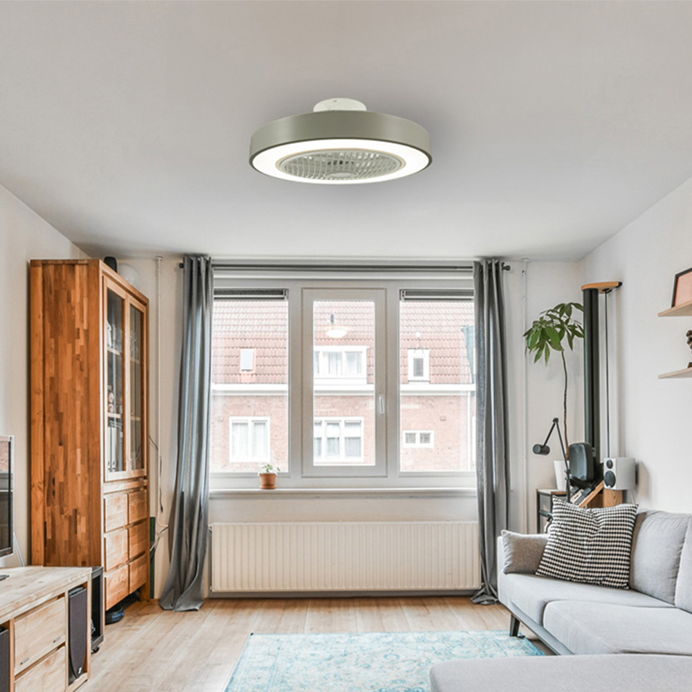 Jack Stonehouse Grey LED Lighting Ceiling Fan Image 2