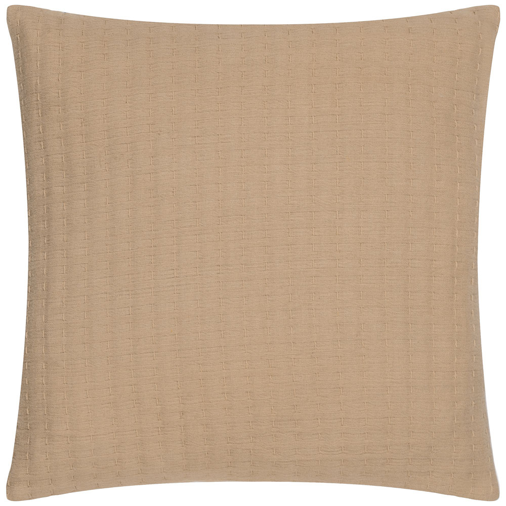 Yard Hush Taupe Cotton Linear Cushion Image 1