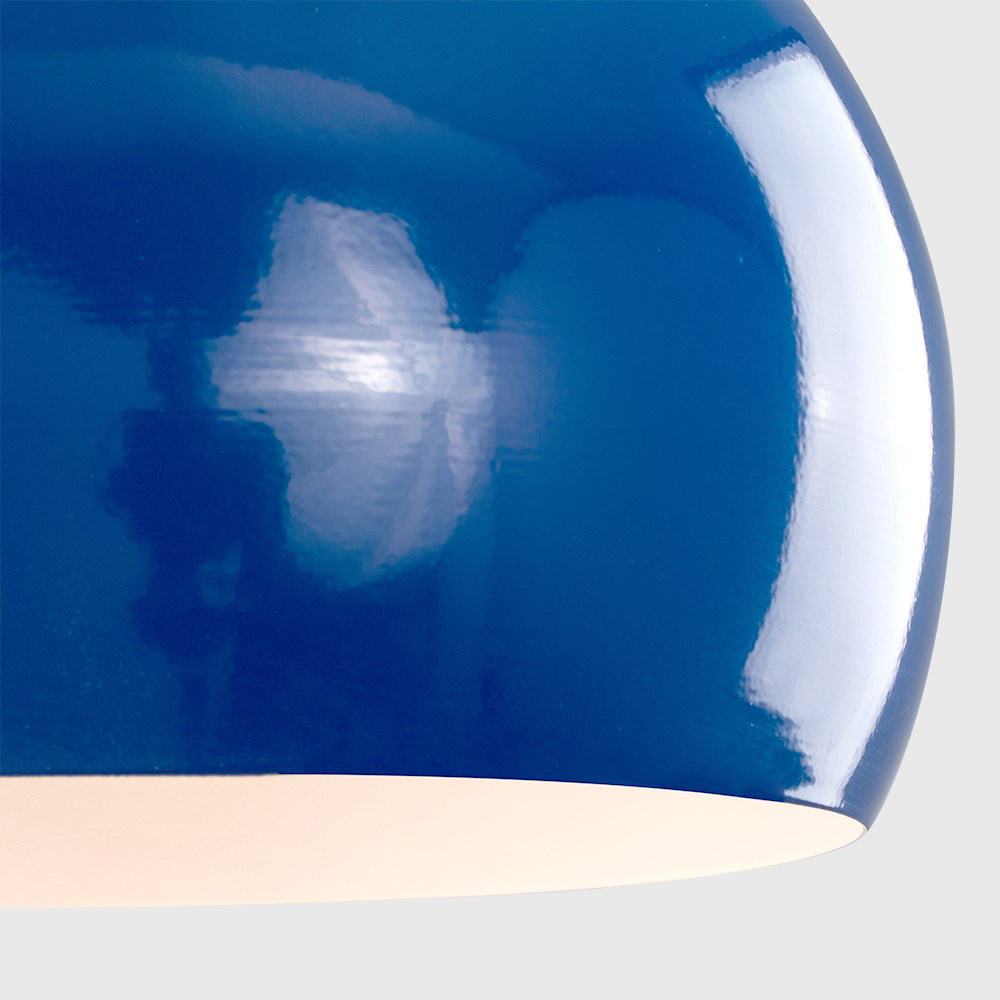 ValueLights Navy Blue Arco Mini Metal Pendant Light Shade Image 5