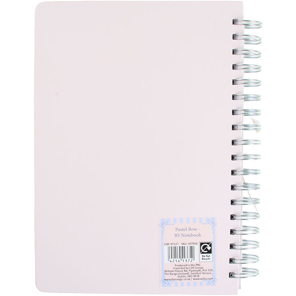 Pastel Bow B5 Notebook Image 5