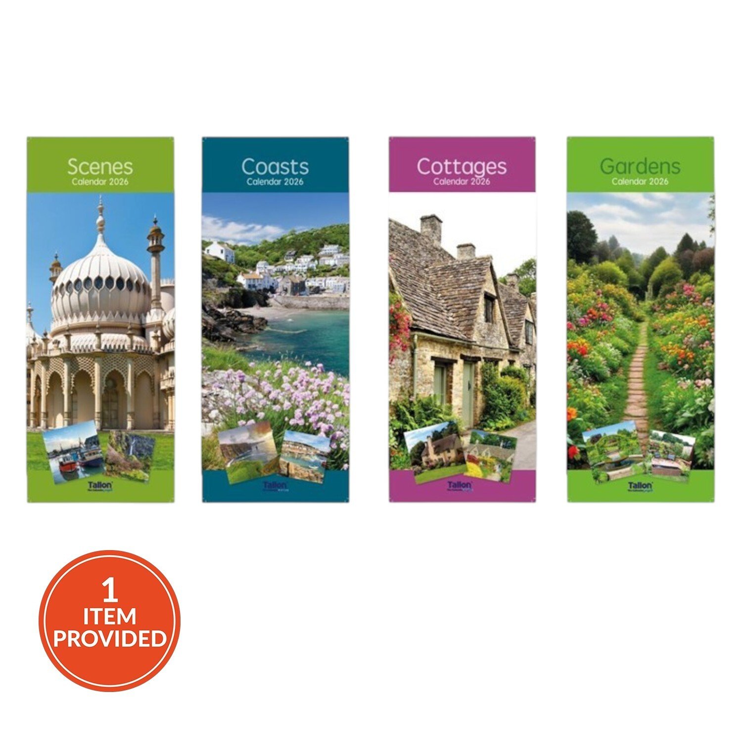 2026 Landscapes Slim Calendar Image 1