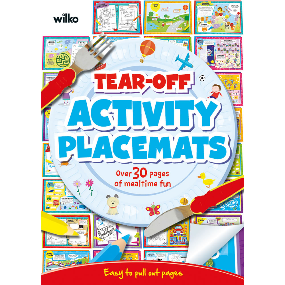 Wilko Tear Off Activity Placemats Image