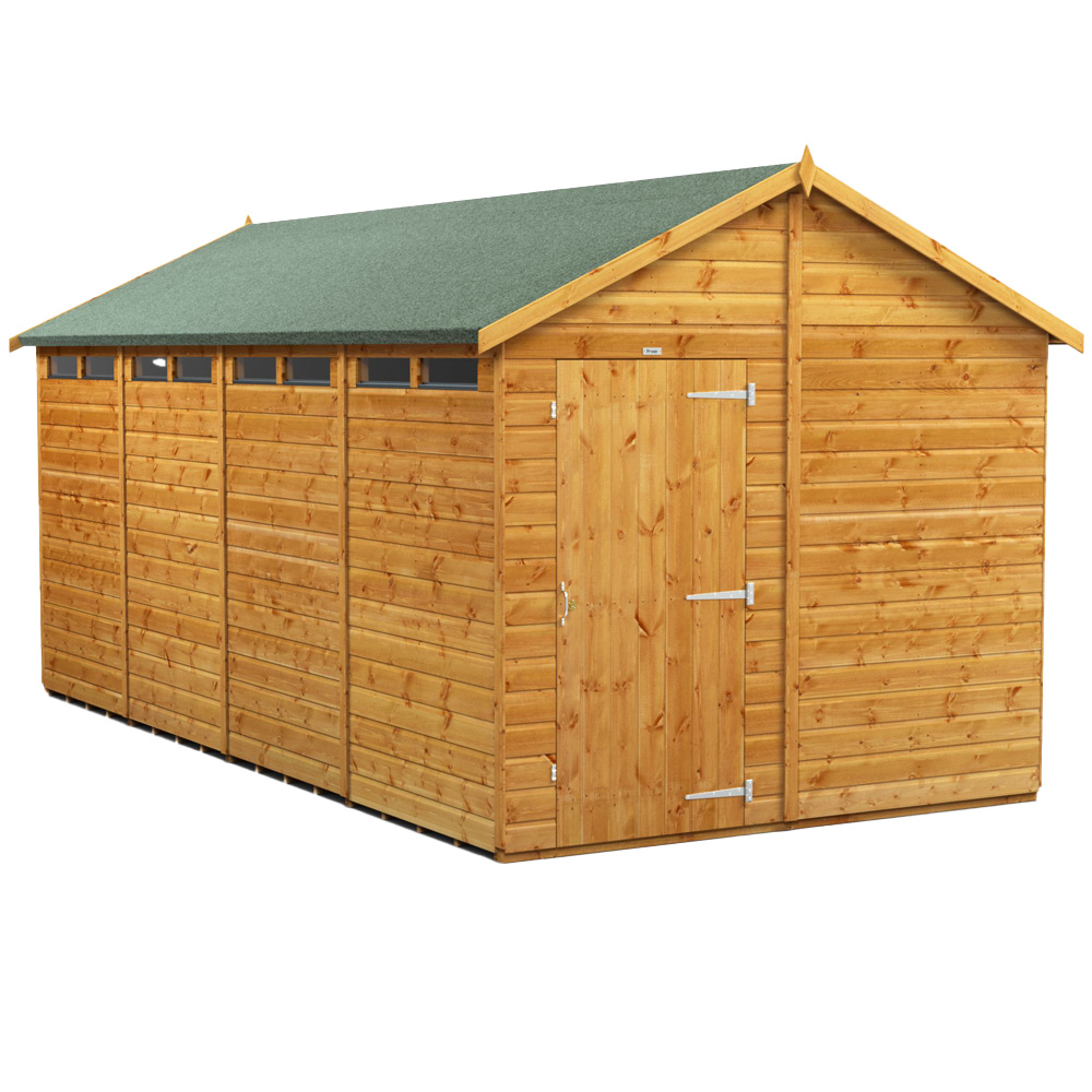 Power Sheds 16 x 8ft Apex Security Shed Image 1