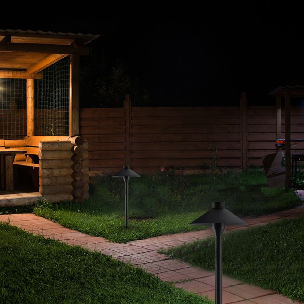 V-TAC 2 in 1 Black Daylight White LED Garden Light Image 4