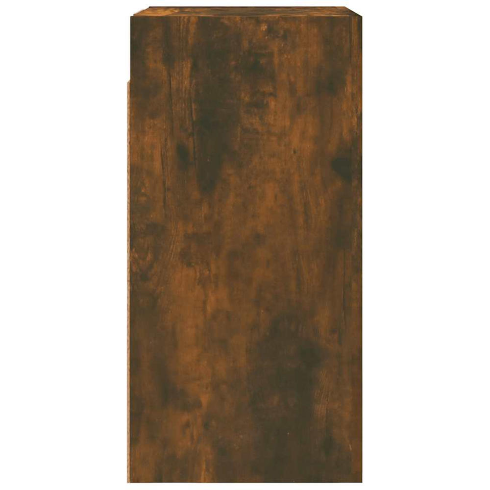 vidaXL Single Door Smoked Oak Wall Mounted TV Cabinet Image 8