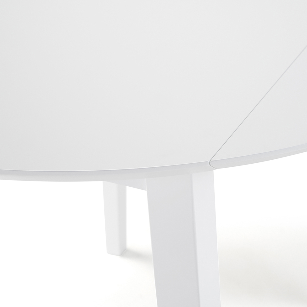 Julian Bowen Coast 4 Seater White Dropleaf Table Set Image 8