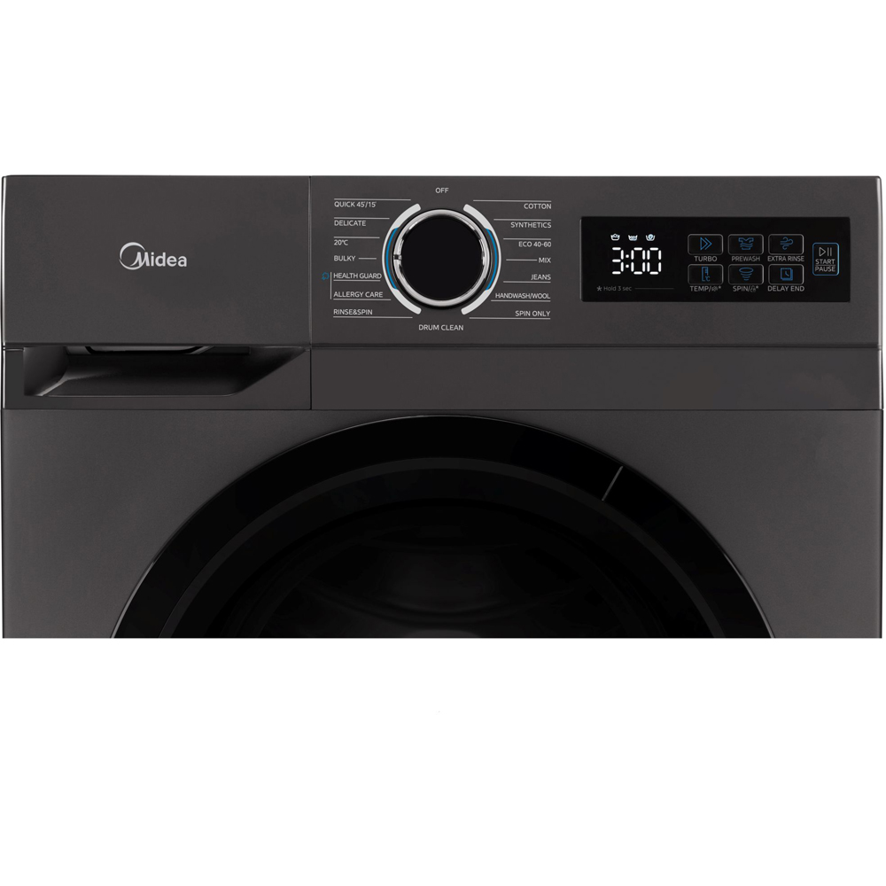 Midea MF110W80BA10/T 8kg Graphite Freestanding Washing Machine Image 5