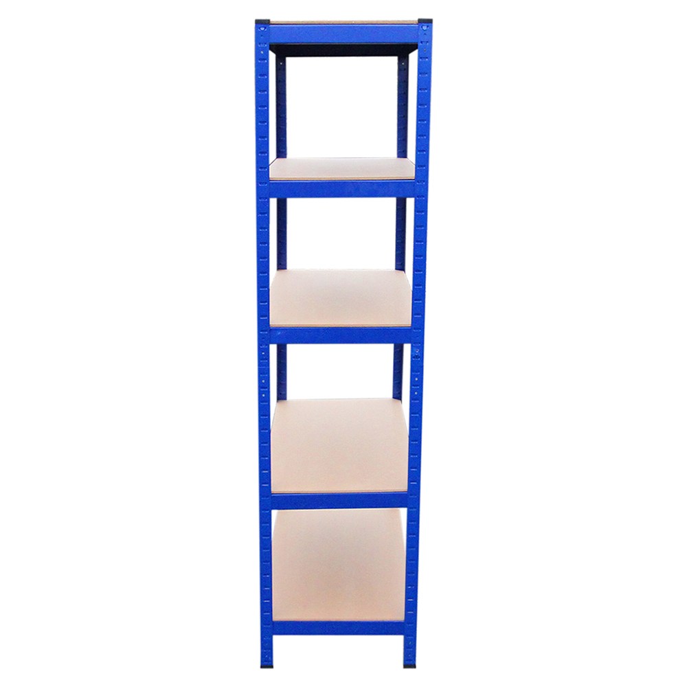 MonsterShop T-Rax 5 Shelf Blue Metal Storage Shelving Rack 90cm Set of 3 Image 3