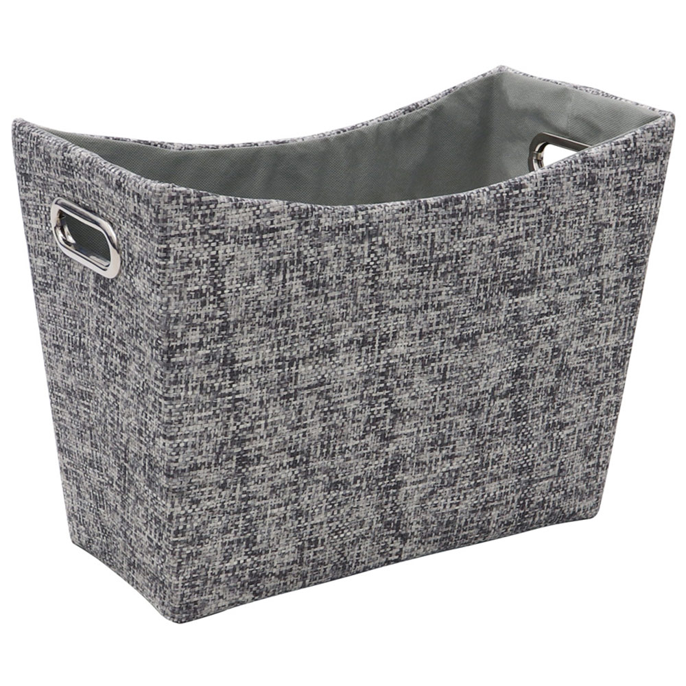 JVL 30L Urban Grey Paper Magazine Holder Image 1