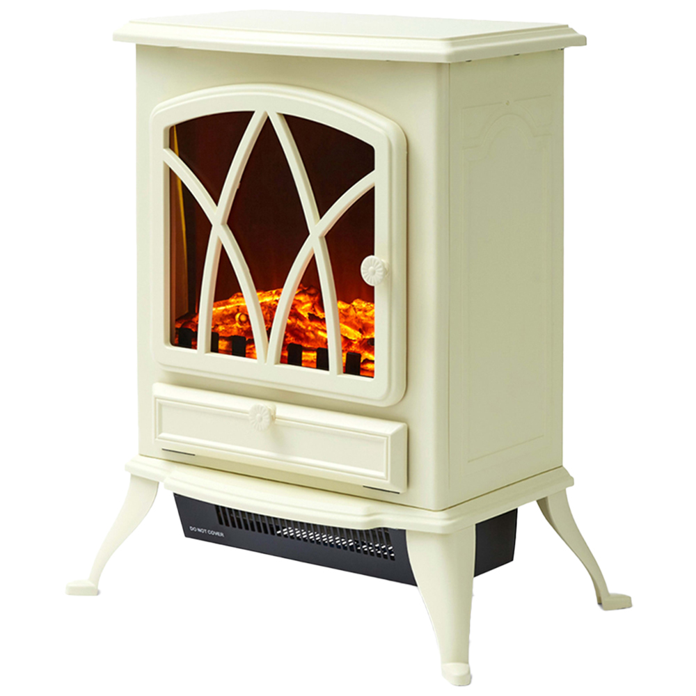 Warmlite Cream Stirling Fire Stove Heater 2000W Image 1
