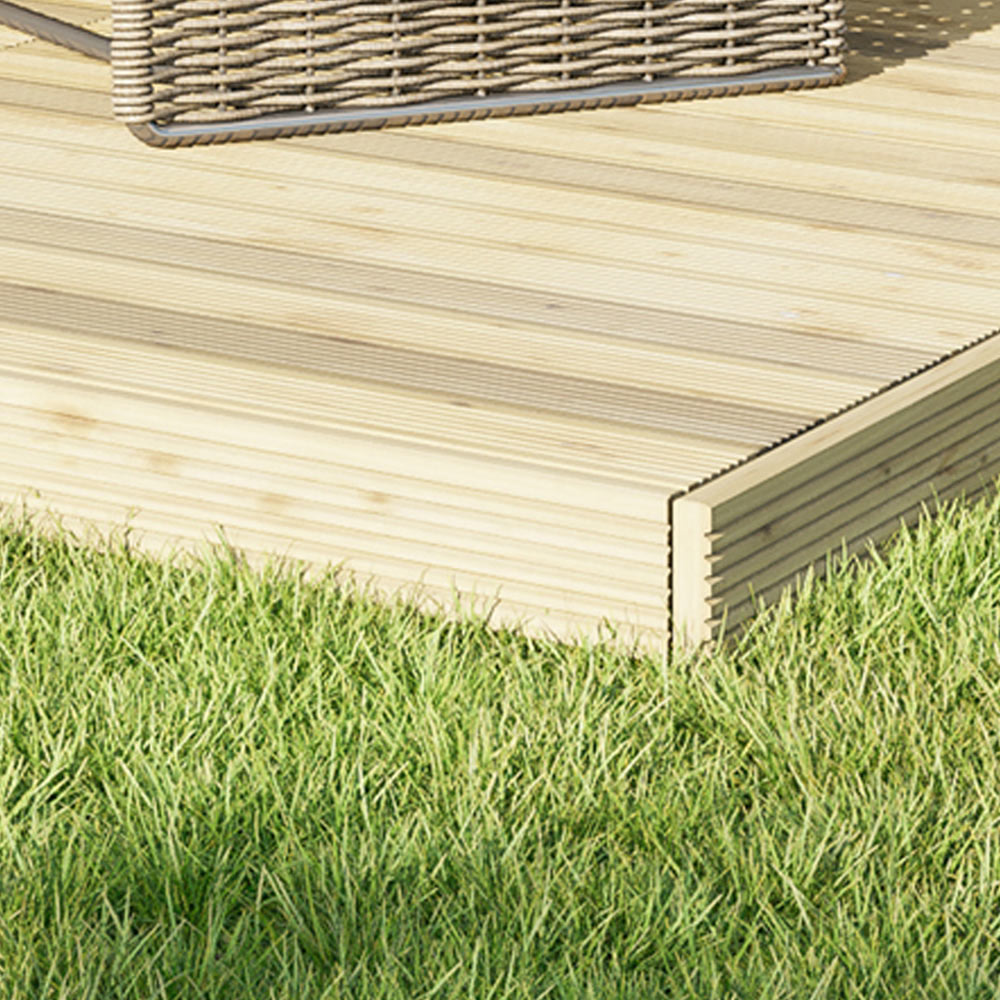 Power 18 x 20ft Timber Decking Kit With No Handrails Image 1
