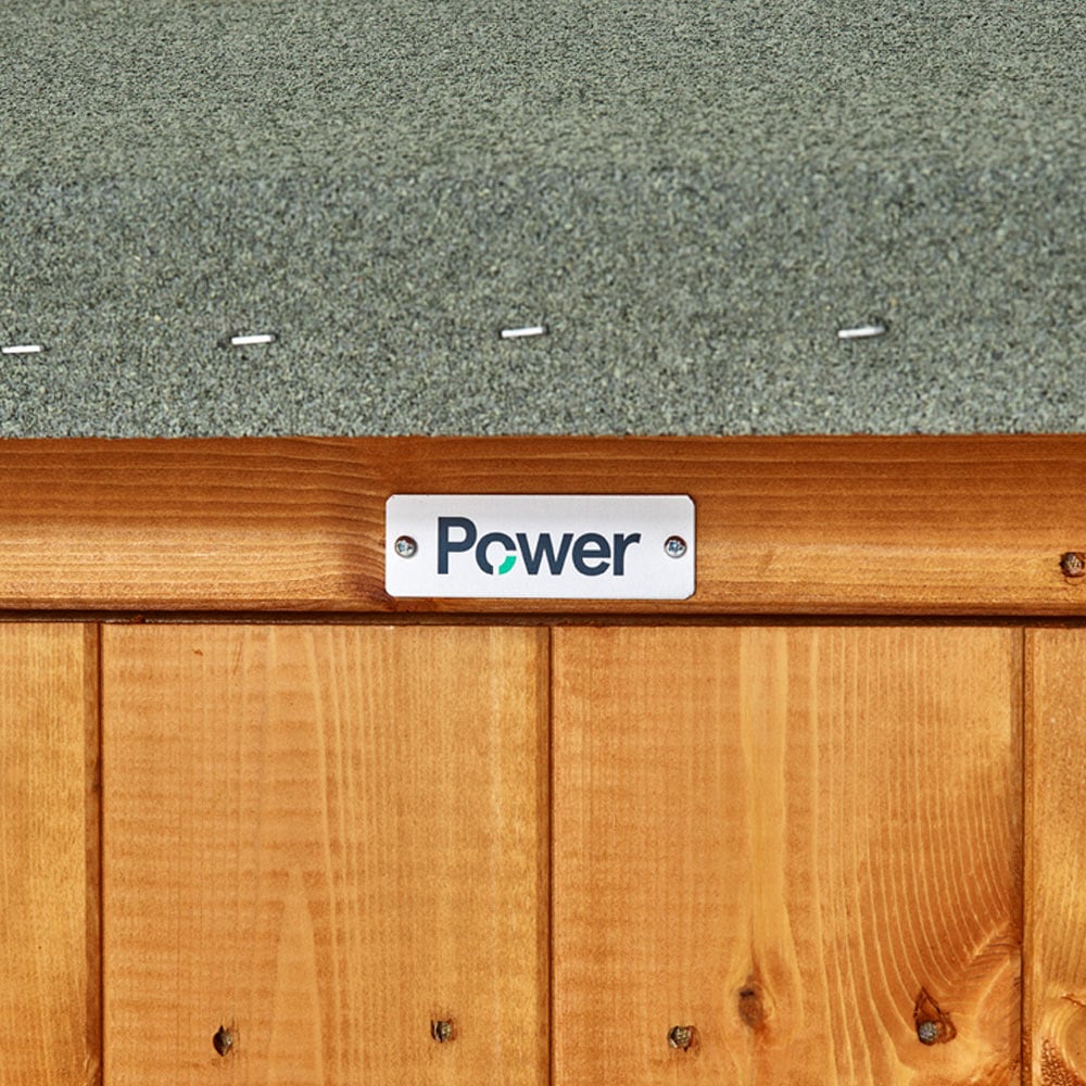 Power Sheds 4 x 8ft Double Door Pent Traditional Summerhouse Image 3