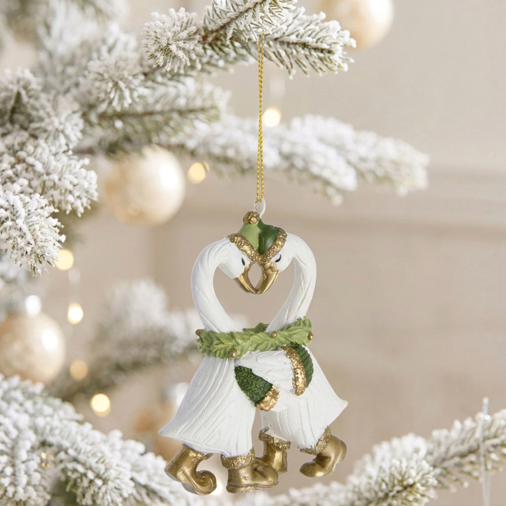 Swan Couple Hanging Decoration Image 2