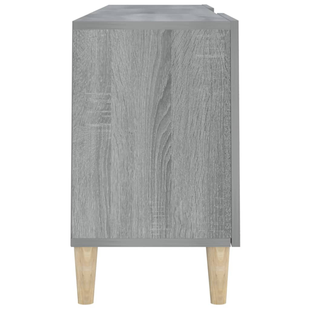 vidaXL 2 Door 2 Shelf Grey Sonoma TV Cabinet Image 6